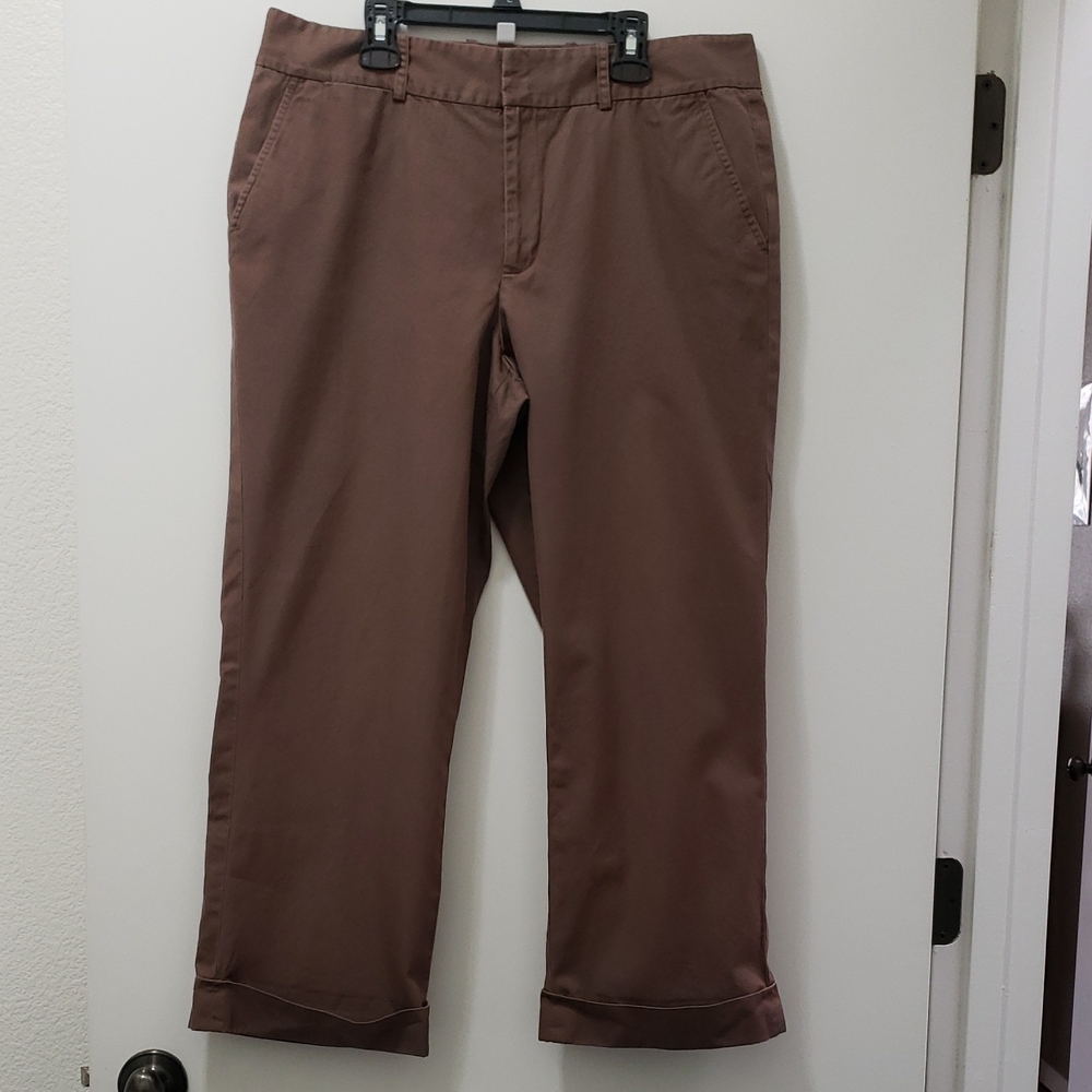 Lauren Ralph Lauren Cuffed Cropped Ankle Pants